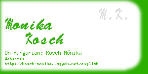 monika kosch business card